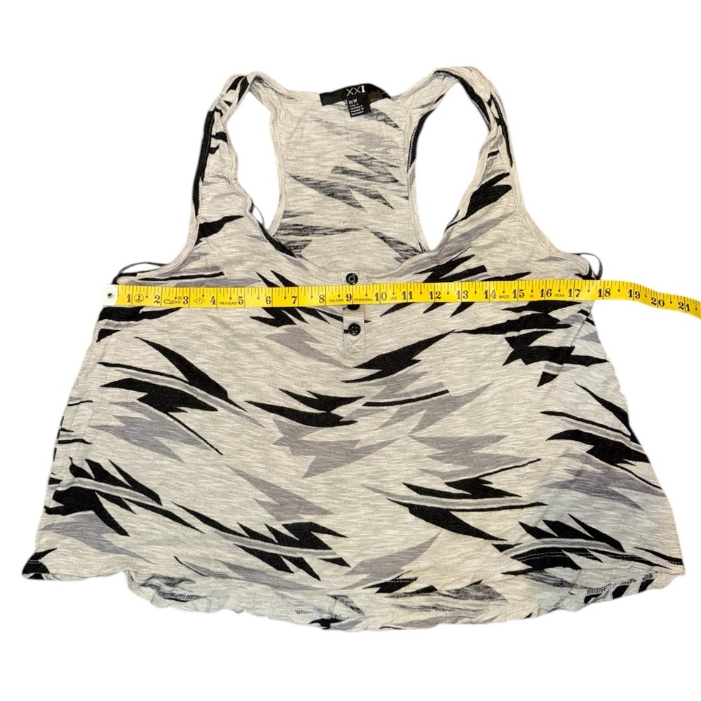 Gray Patterned Tank Top - Picture 7 of 8